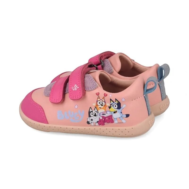 Bluey x Garvalin Girls Barefoot Sneakers Pink