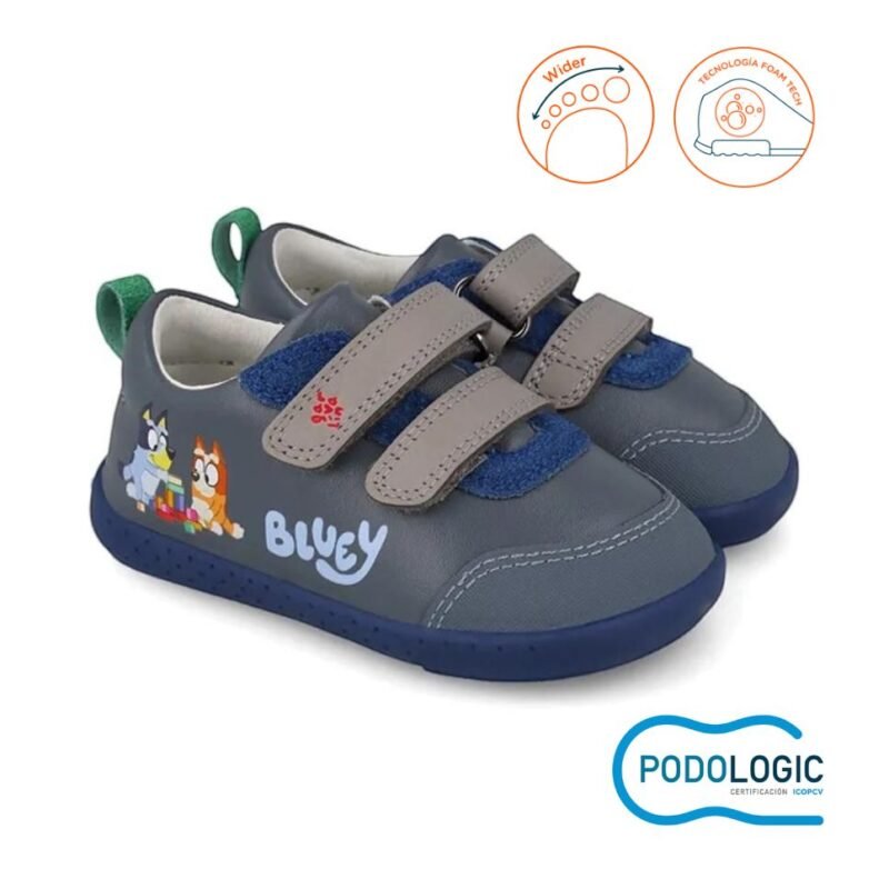 Bluey x Garvalin Boys Barefoot Sneakers Black
