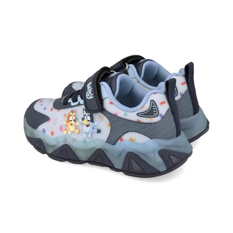 Bluey x Garvalin Boys Light-Up Sneakers Black