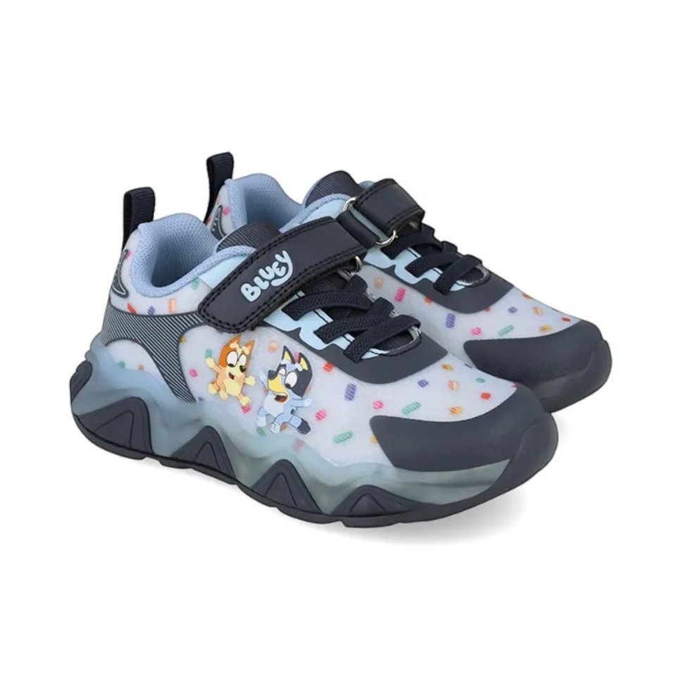 Bluey x Garvalin Boys Light-Up Sneakers Black