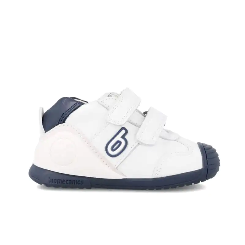 Biomecanics Baby Boys First Steps Sneakers White/Blue