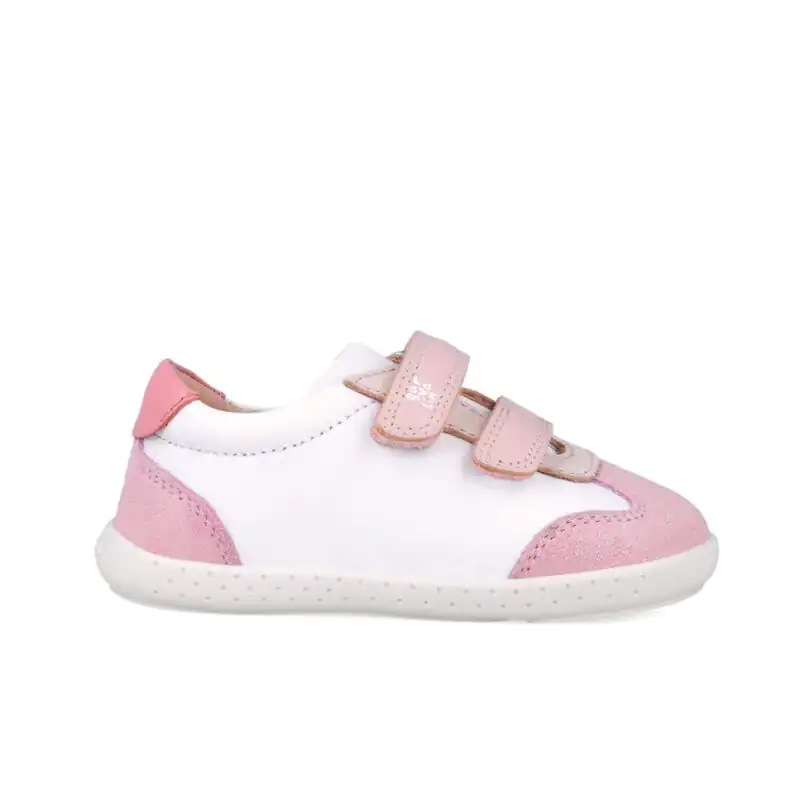 Garvalin Baby Girls First Steps Barefoot Sneakers Pink/White