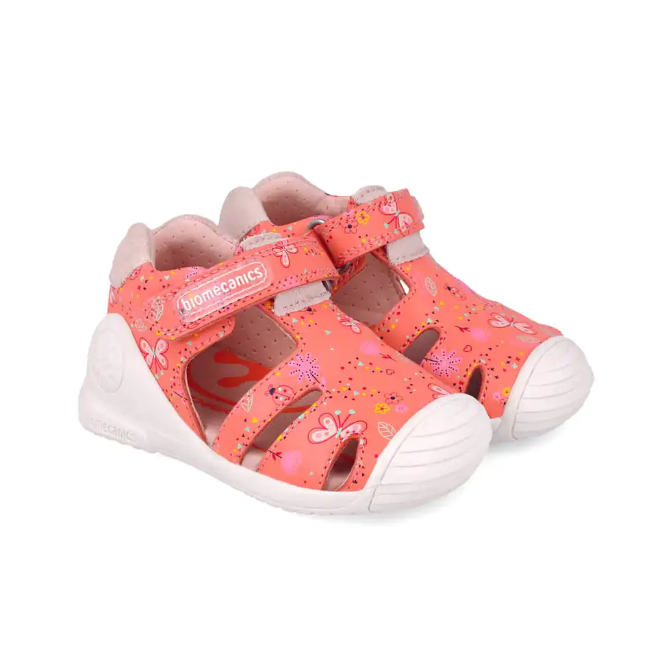 Biomecanics Baby Girls First Steps Sandals - #Orange