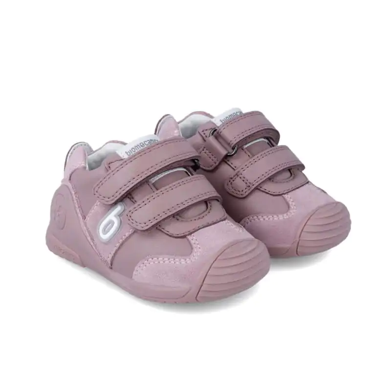 Biomecanics Baby Girls First Steps Sneakers Pink