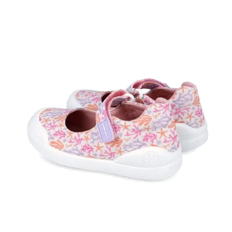 Biomecanics Girls Canvas Mary Jane Purple/White