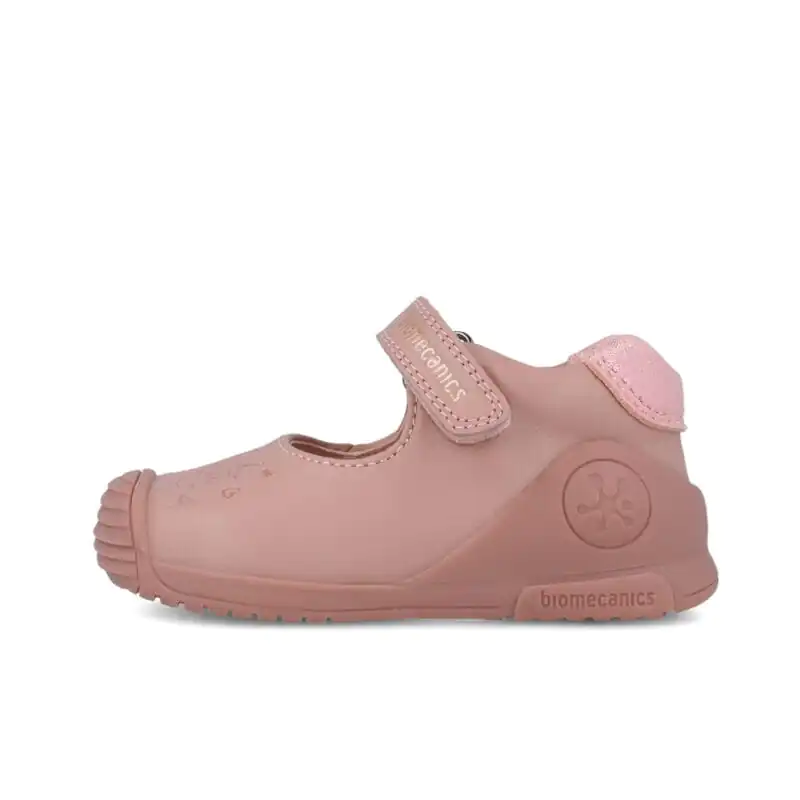 Biomecanics Baby Girls First Steps Mary Jane Pink/Owl