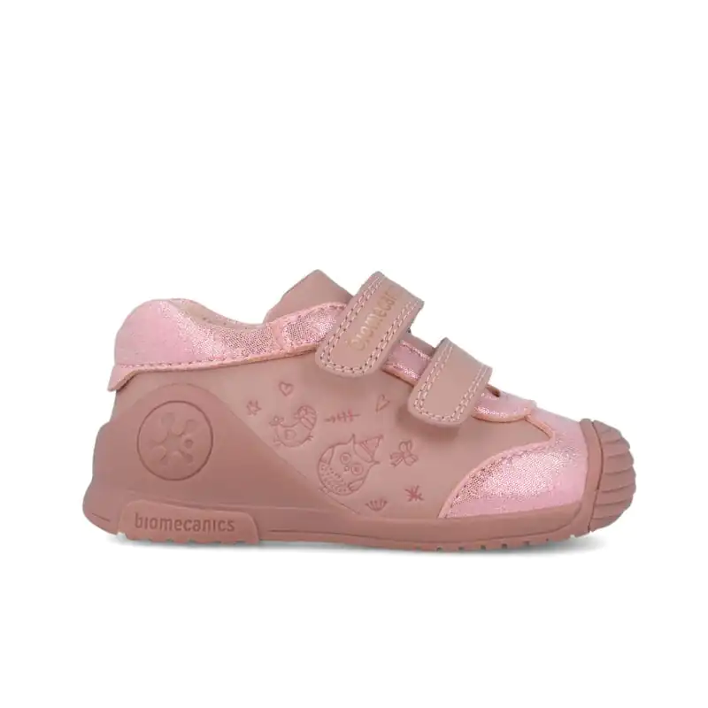 Biomecanics Baby Girls First Steps Sneakers Pink/Owl