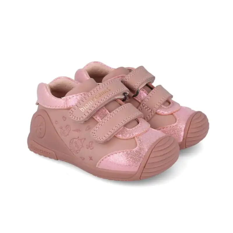 Biomecanics Baby Girls First Steps Sneakers Pink/Owl