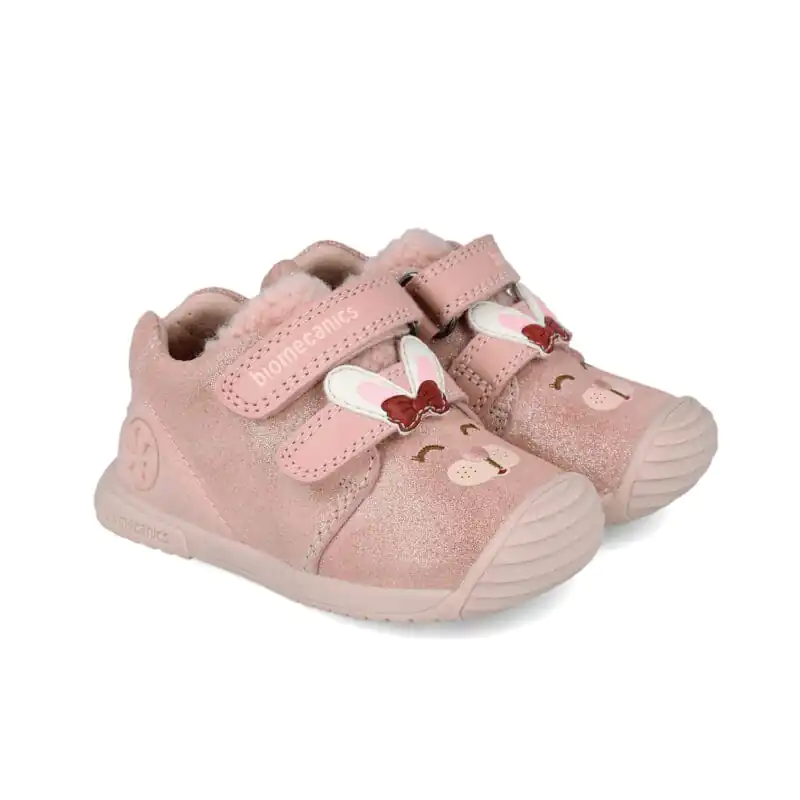 Kiddio biomecanics baby girls sneakers model 251107-A193 side view