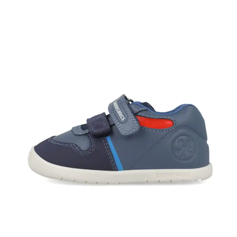 Biomecanics Baby Boys First Steps Barefoot Sneakers Blue/White
