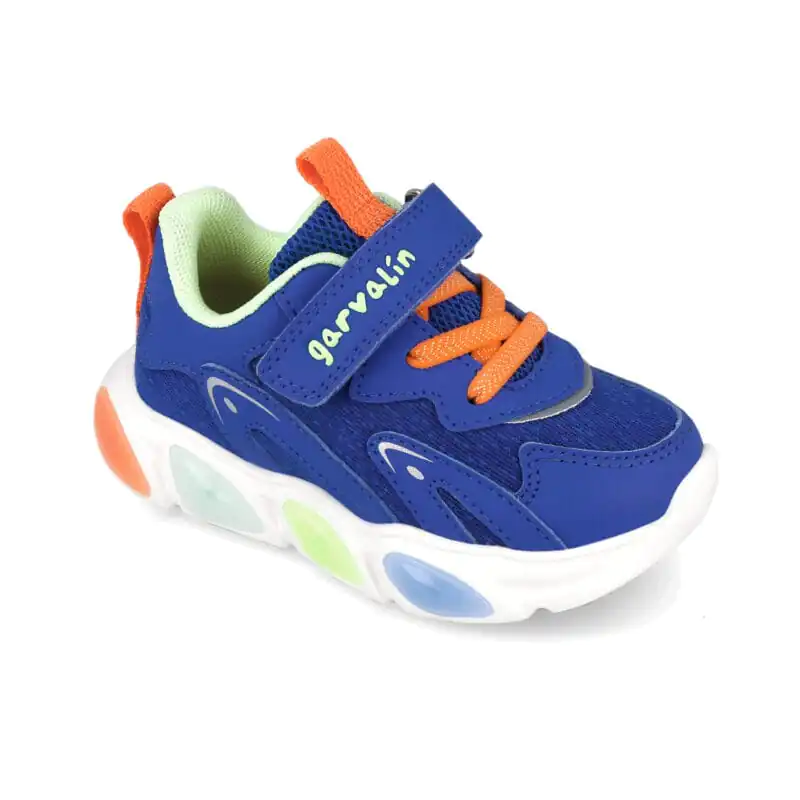 Garvalin Boys Sneakers with Lights Blue/Black