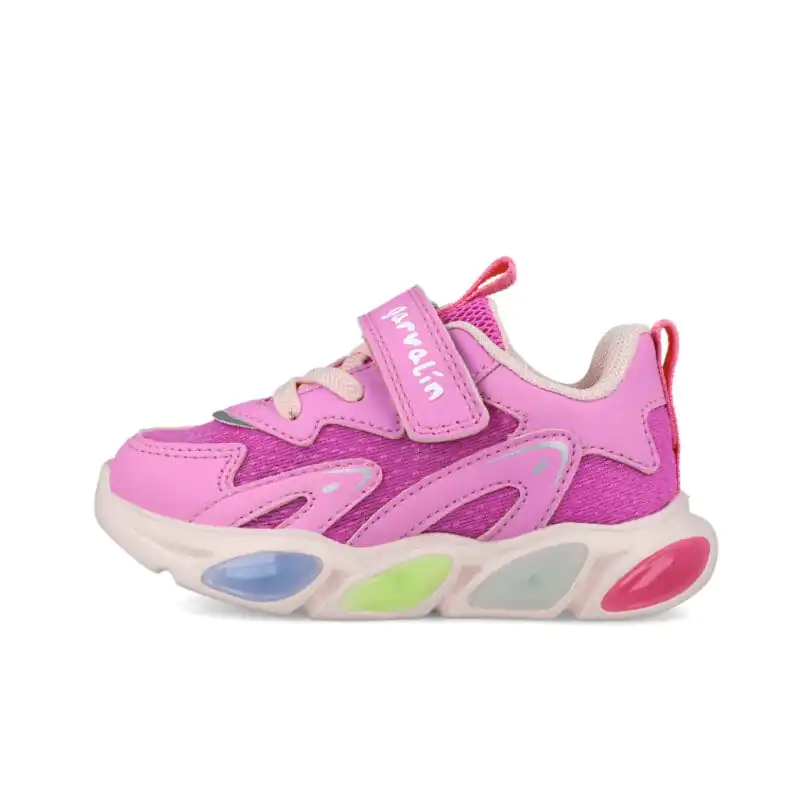 Garvalin Girls Sneakers with Lights Blush/Pink