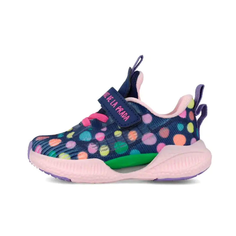 Agatha Girls Sneakers Blue/Pink Dots