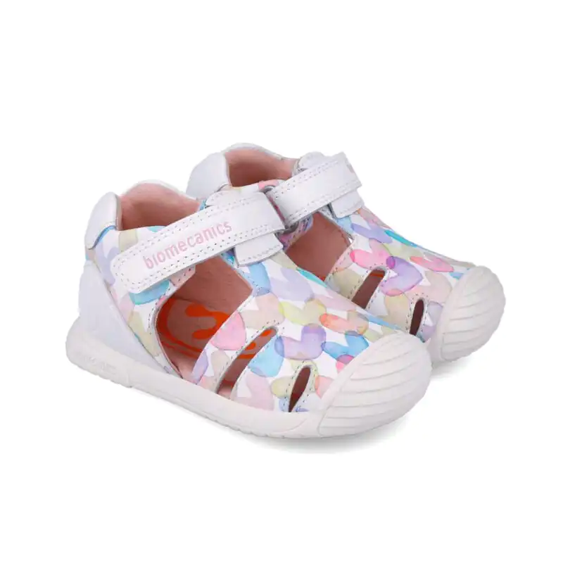 Kiddio biomecanics baby girls sneakers model 252110-B050 side view