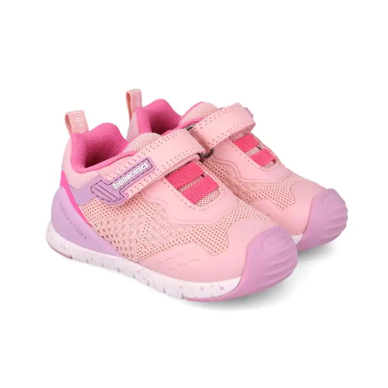 Biomecanics Baby Girls First Steps Canvas Sneakers Pink