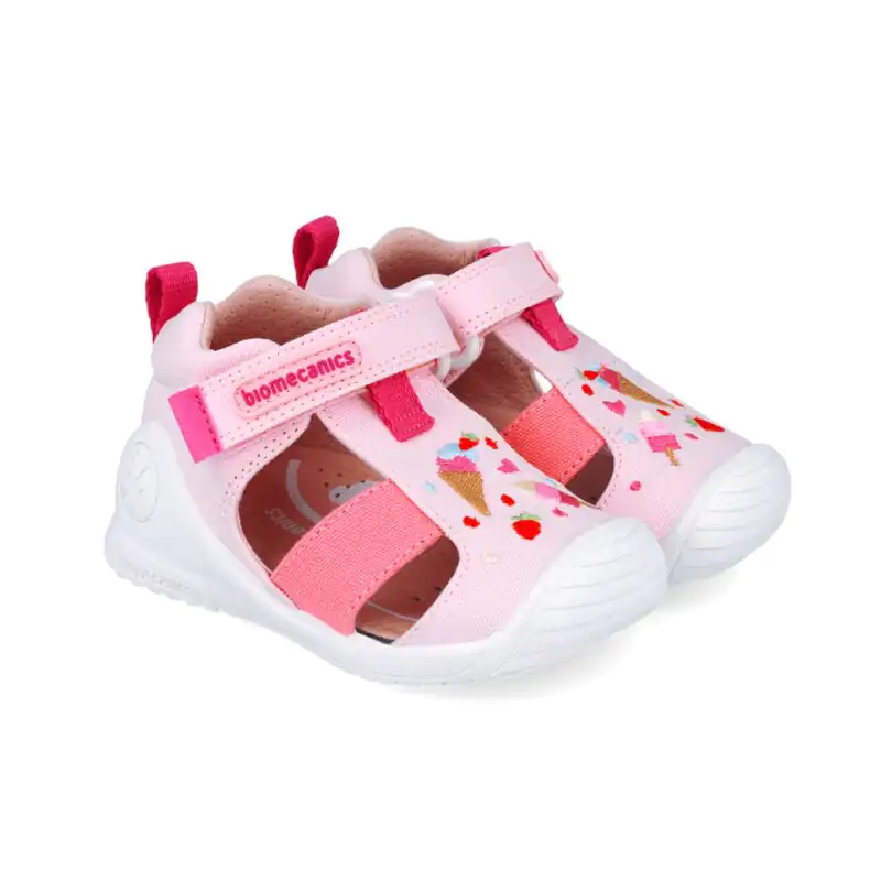 Biomecanics Baby Girls First Steps Canvas Sandals