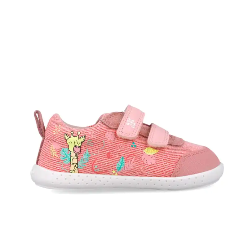 Garvalin Baby Girls First Steps Barefoot Canvas Sneakers