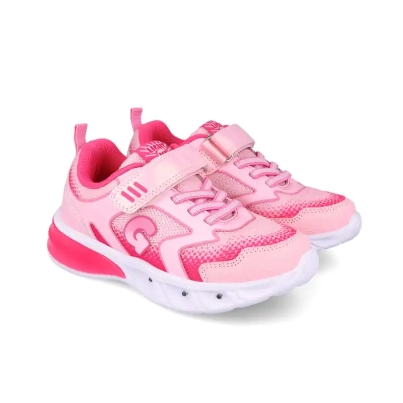 Garvalin Girls Sneakers with Lights Pink