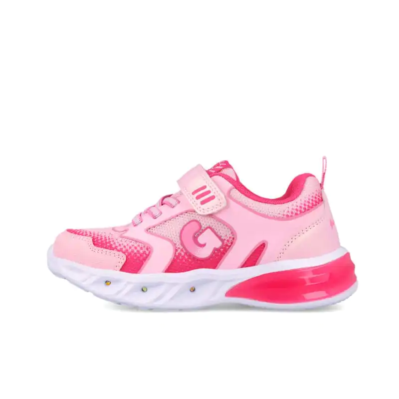 Garvalin Girls Sneakers with Lights Pink