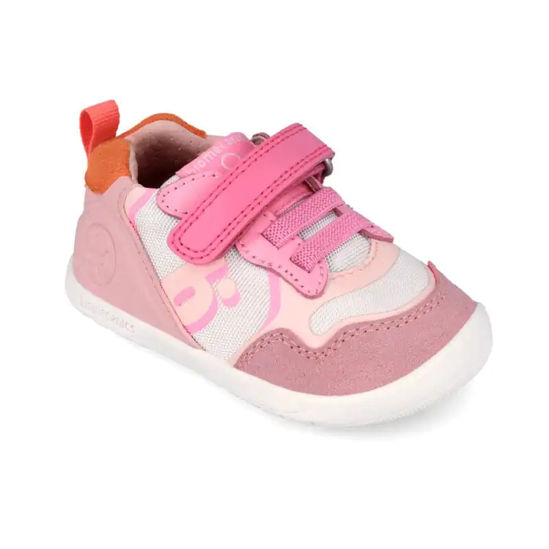 Biomecanics Baby Girls First Steps Barefoot Sneakers Pink/Blush
