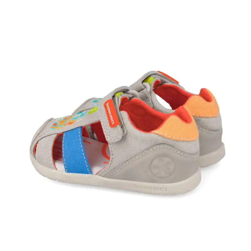 Biomecanics Baby Boys First Steps Barefoot Sandals Beige/Car