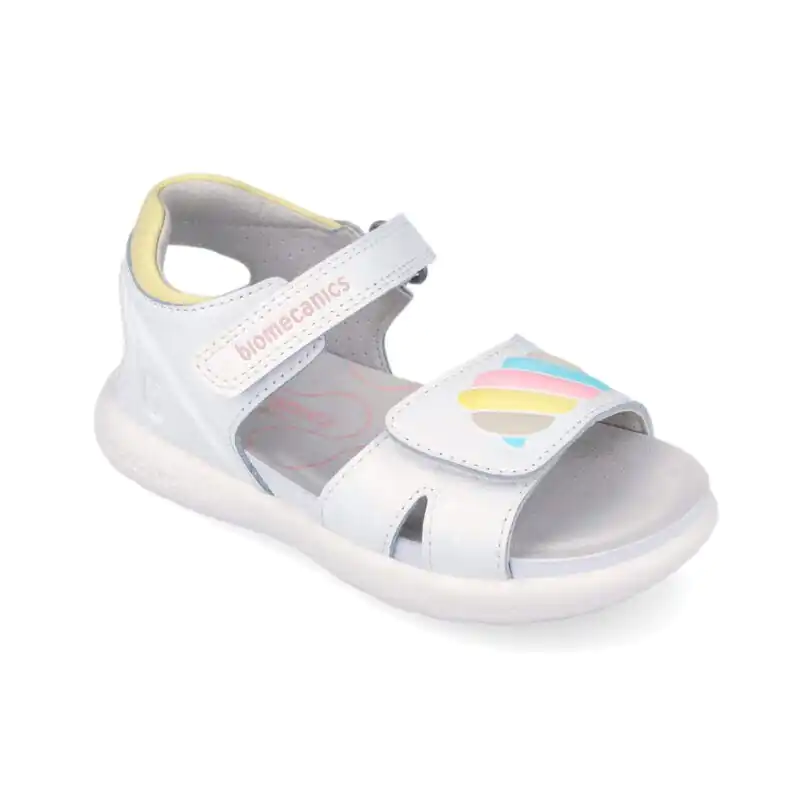 Biomecanics Girls Sandals White/Rainbow