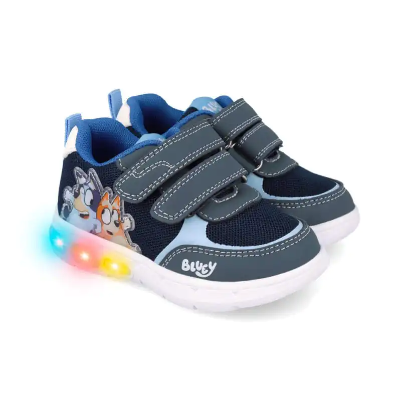 Bluey x Garvalin Boys Light-Up Sneakers Blue