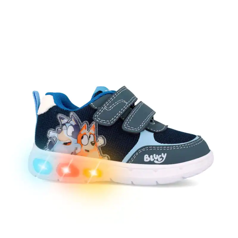 Bluey x Garvalin Boys Light-Up Sneakers Blue