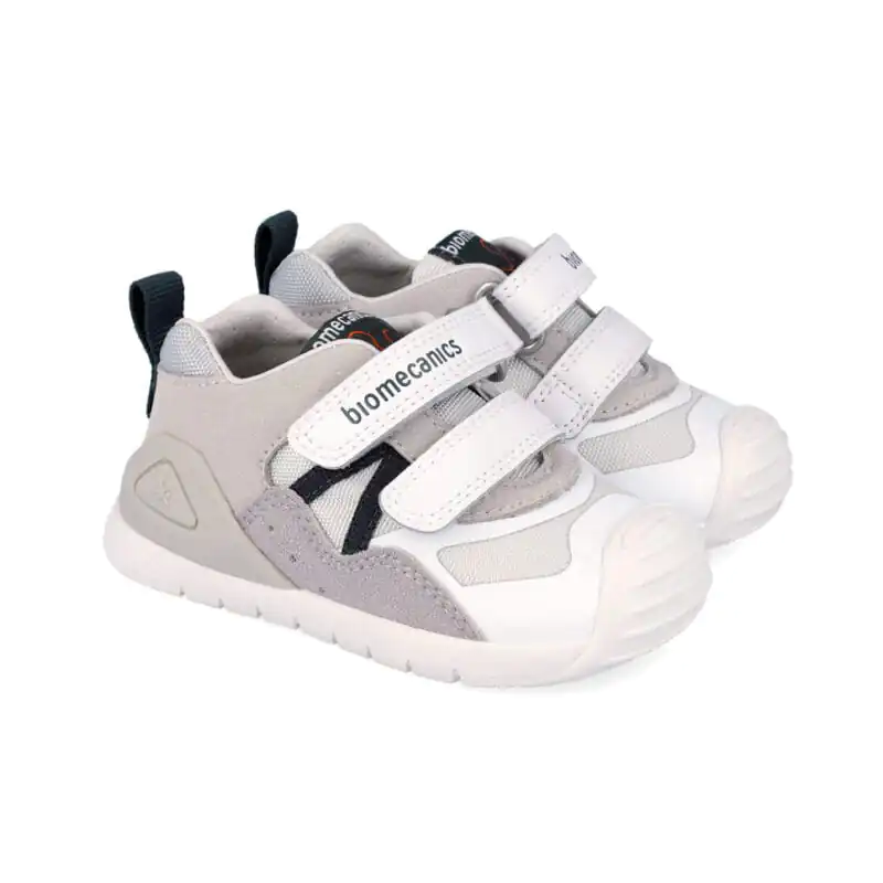 Biomecanics Baby Boys First Steps Sneakers White/Grey